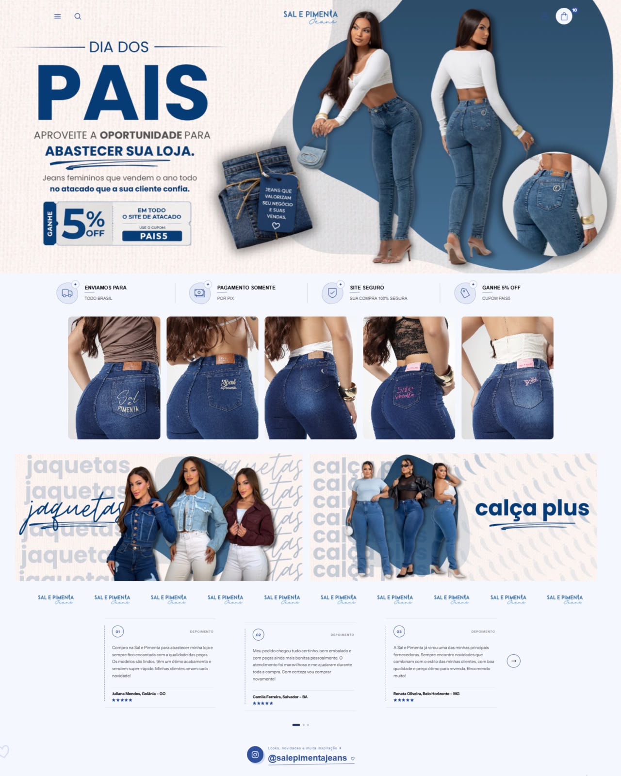 Site Sal e Pimenta Jeans